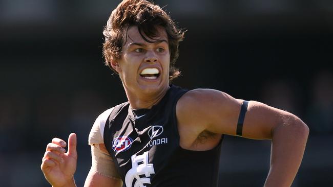 NAB Challenge, AFL : Carlton v Essendon Jack Silvagni Picture:Wayne Ludbey