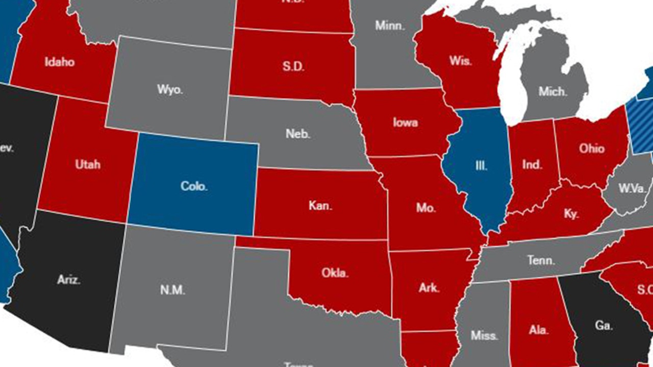 Election results map. Picture: Fivethirtyeight.com