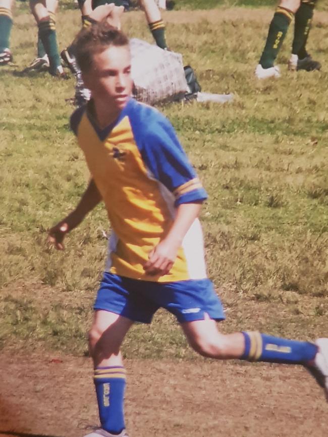 Alex loved playing soccer.