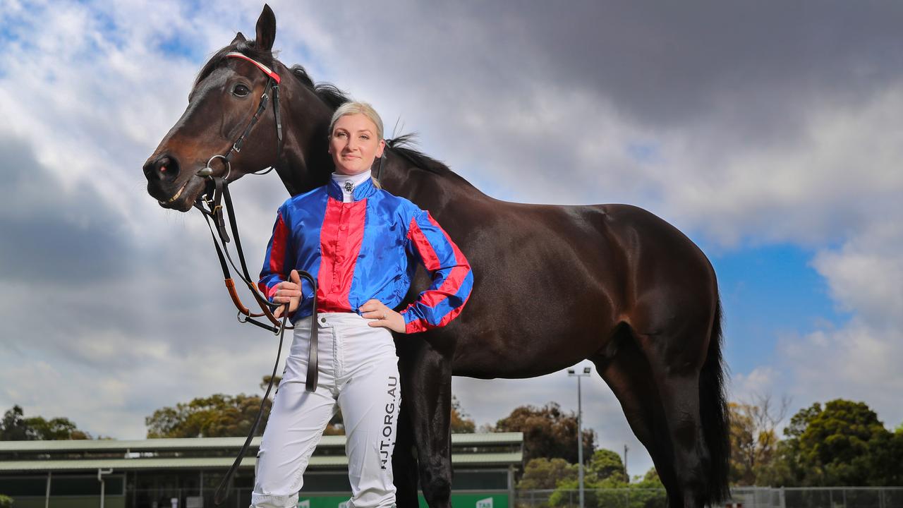Melbourne Cup jockey Jamie Kah and horse Prince of Arran. Picture: Alex Coppel.