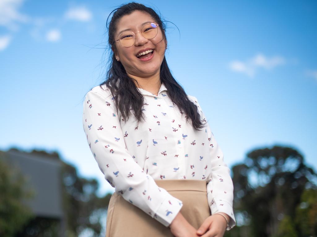 Teachers get the best salaries in their first year in the job after graduating: Naomi Zhang, 23, final year teacher about to graduate from Monash University. Picture: Jason Edwards