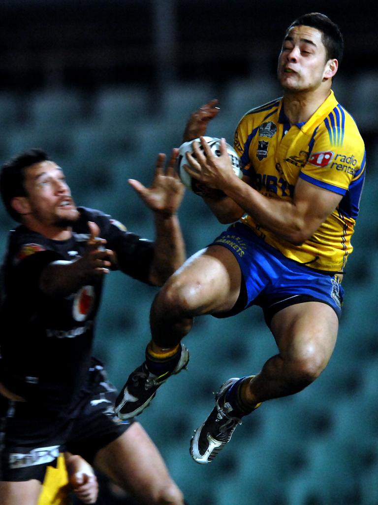 Hayne in his playing days with Parramatta. Picture: Jeremy Piper