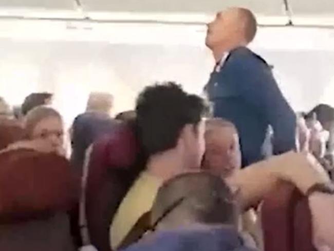 A passenger on a Latam Airlines flight to Auckland International Airport was thrown into the ceiling after the plane allegedly nose-dived for a couple of seconds.