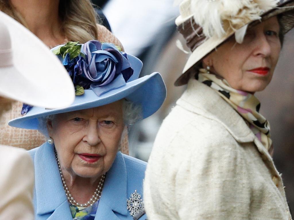 The Queen at Ascot with Princess Anne in 2019. Picture: AFP