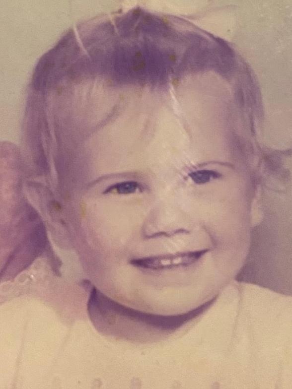 Melbourne Football Club president Kate Roffey as a young child. Picture: Supplied