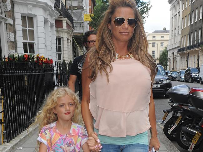 Katie Price and her daughter Princess Tiaamii.