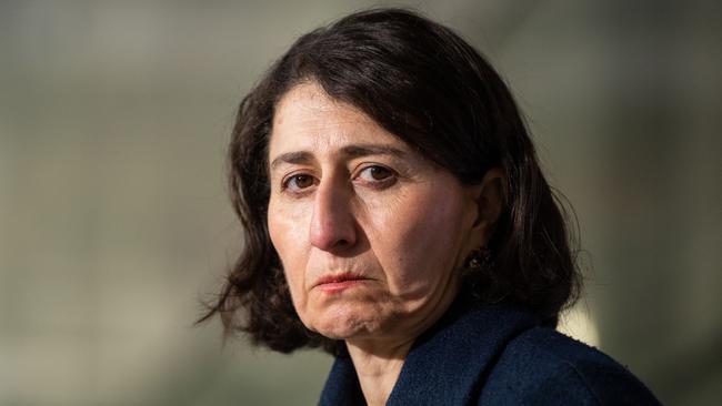 NSW Premier Gladys Berejiklian has displayed divisive and sanctimonious hubris towards other states. Picture: NCA NewsWire / James Gourley