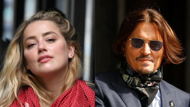 Amber Heard and Johnny Depp.