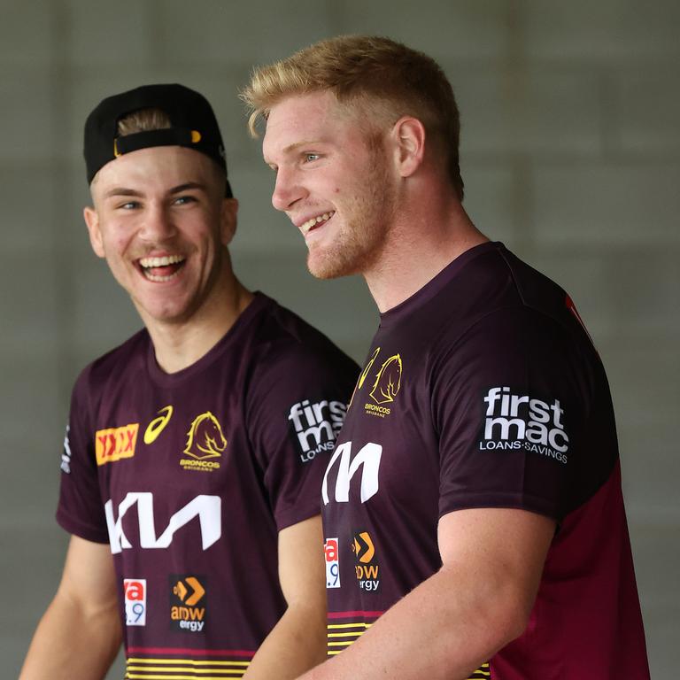 Thomas Flegler at Broncos training.