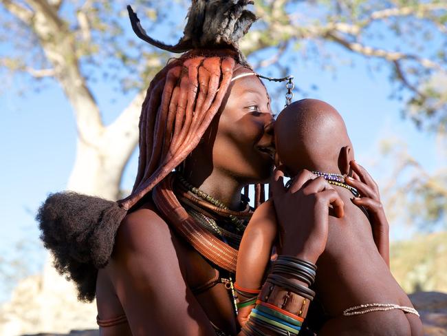 A Himba woman and her son. Picture: Alegra Ally