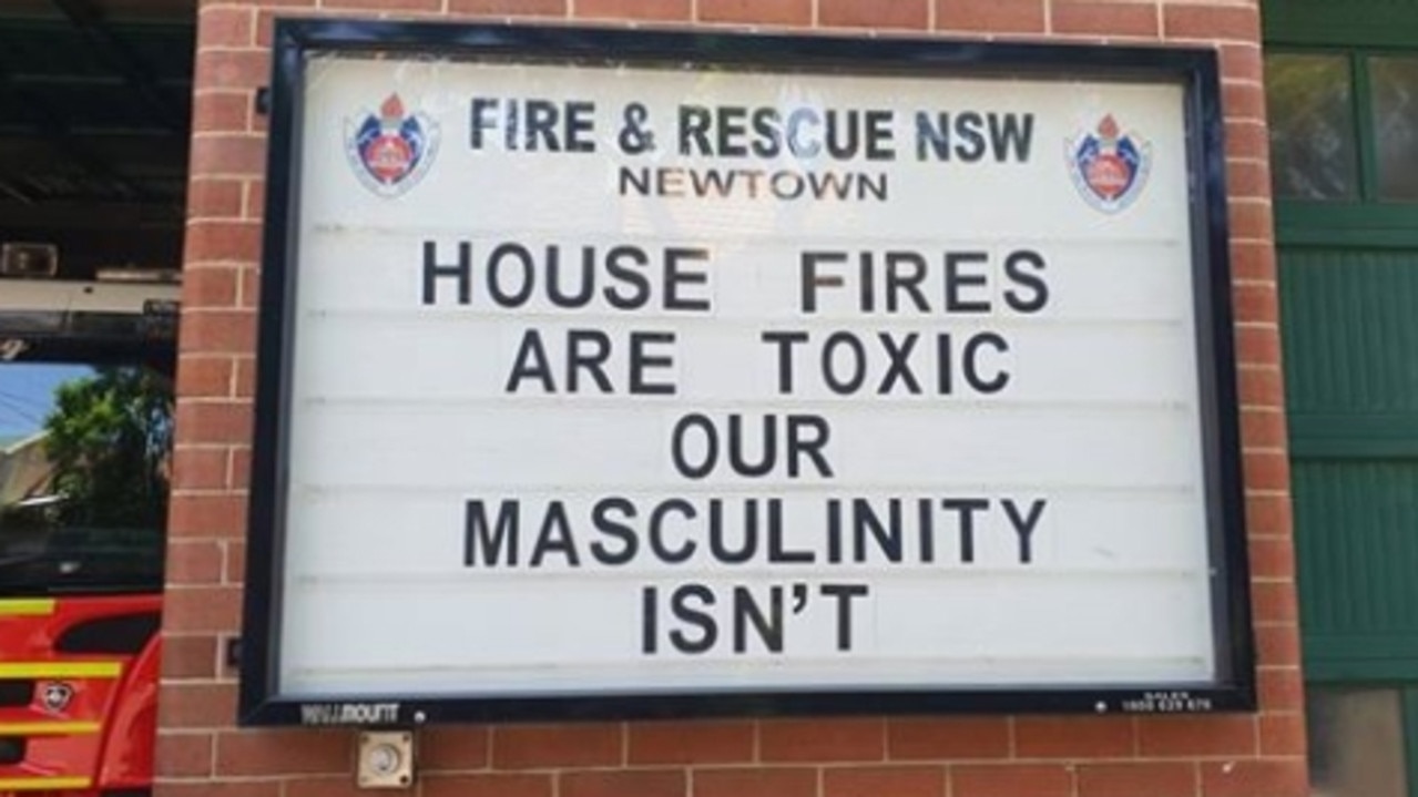 A Sydney fire station has apologised after posting a controversial noticeboard message in response to Gillette's recent headline-making advertisement.