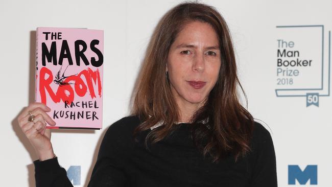 Rachel Kushner with her book The Mars Room. Picture: AFP.