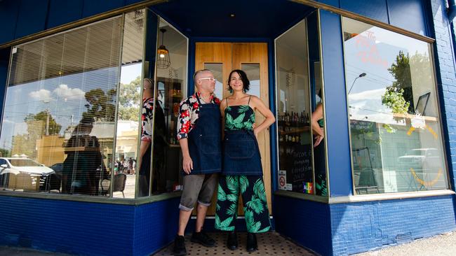 Nick Prendergrast and Kim Heffernan from The Fox and Daisy wine store, Flemington. 