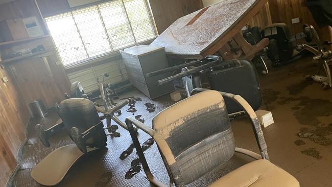 Wujal Wujal Aboriginal Shire Council chambers after the devastating floods. Picture: Bronwyn Farr