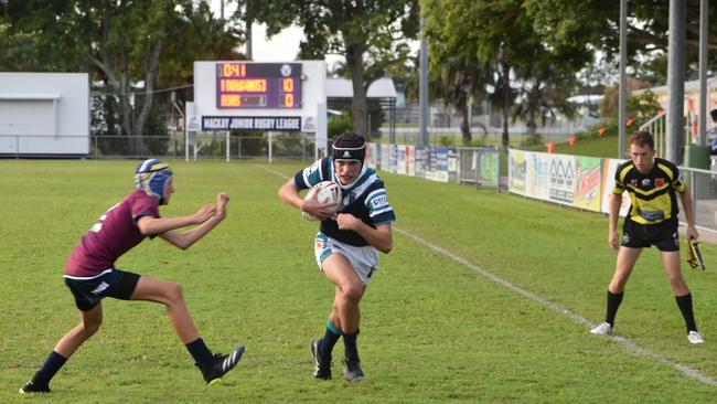 Mercy College v Mackay SHS, round one of the Cowboys Challenge 2021. Hunter Harris. Picture: Matthew Forrest