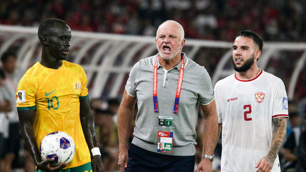 Australian coach Graham Arnold. Photo by ADITYA AJI / AFP