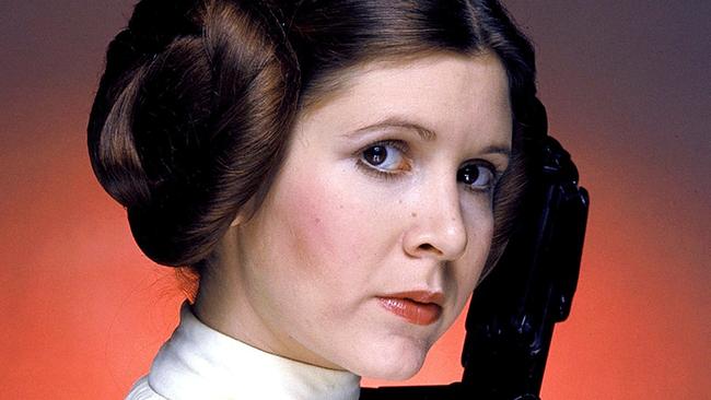 Carrie Fisher as Princess Leia in the Star Wars movies. Picture: Supplied