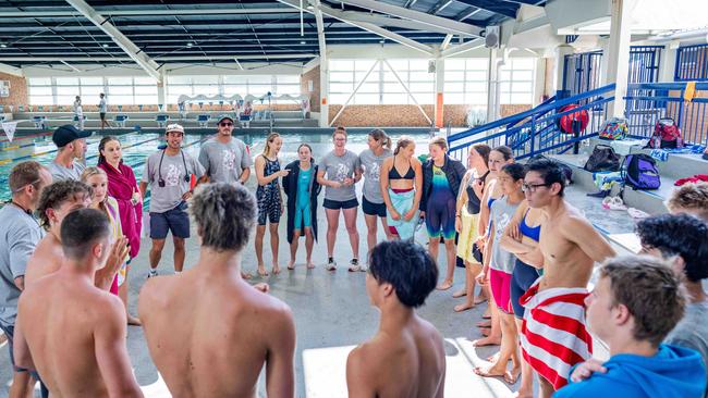 Team Henry team talk at the Tilly Cup. Picture: Supplied