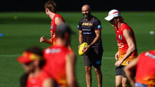 Head of Development, Rhyce Shaw during a Gold Coast Suns AFL training session at Metricon Stadium on June 16, 2022 in Gold Coast, Australia. (Photo by Chris Hyde/Getty Images)