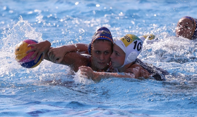 Young water polo player Layla Smith