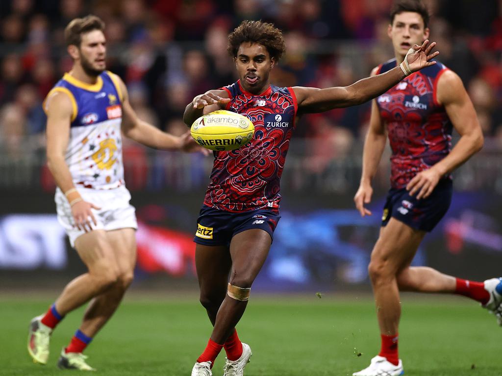 20-year-old Pickett made his AFL debut last season. (Photo by Cameron Spencer/AFL Photos/via Getty Images)