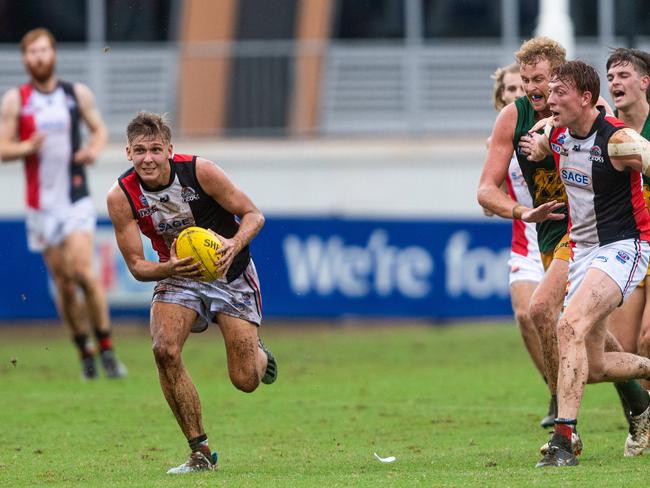 Southern Districts’ Brodie Lake was among the Allies’ best. Picture: Che Chorley