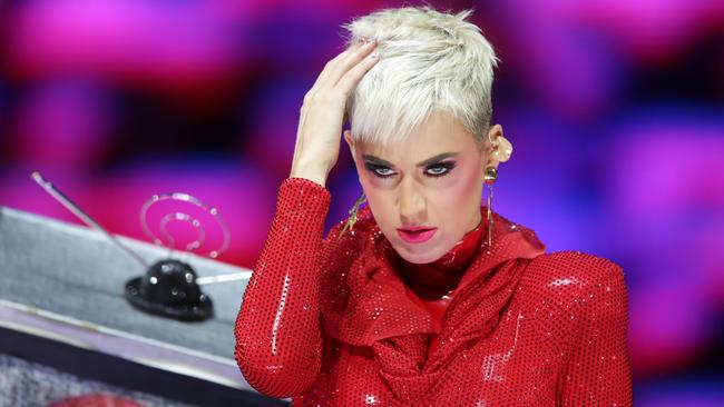 Pictured is singer Katy Perry at her concert at the Qudos Arena in Sydney Olympic Park.Picture: Christian Gilles
