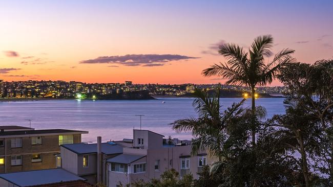 The northern beaches’ lifestyle attracts buyers. The view from a property on Bower St, Manly, recently sold by Clarke &amp; Humel. Picture: Clarke &amp; Humel