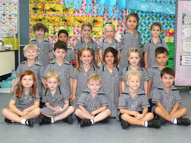Varsity College's individual prep classes. Prep Emerald. Picture Mike Batterham BACK Oshy Andrews, Isaac Bayrante, Camryn Clarke, Sadie Dalton, Lily Evans,Saige Fortmann, MIDDLE Connor Glenfield, Braxton McConchie, Eden McGrath, Arianna Mistry, Willow Redding, Rocco Rigby, FRONT Summer Russell, Sophia Stewart, Layne Stokes, Henry Winberg, Ethan Zhao
