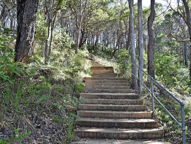 Stairs leading to Winney Bay at Copacabana. Picture: Troy Snook