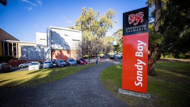 University of Tasmania, Sandy Bay campus. Picture: Richard Jupe