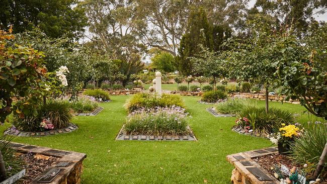 Gardens at Centennial Park Cemetery in Pasadena. Picture: Matt Loxton