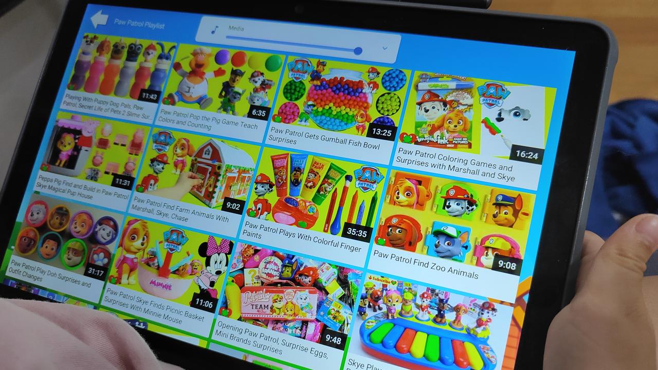 The Kids Learning app on the TCL TAB 10S. Picture: Andrew Backhouse