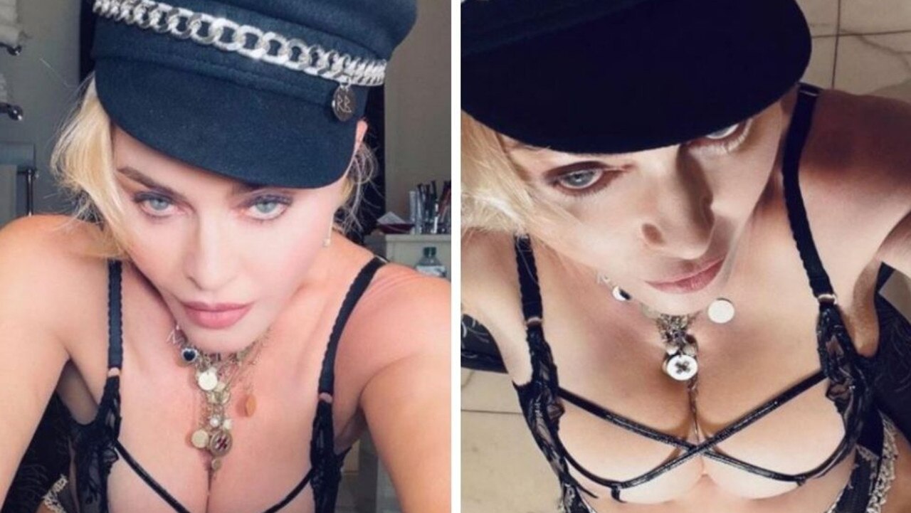 Madonna was publicly slammed on Instagram after posting a series of photos of herself. Picture: Instagram/madonna