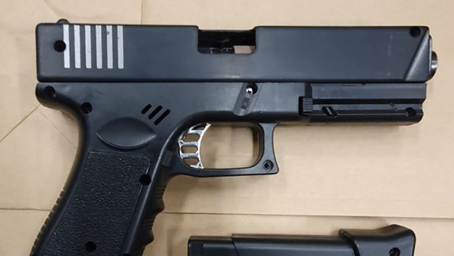 A firearm allegedly found at the property. Picture: NSW Police.