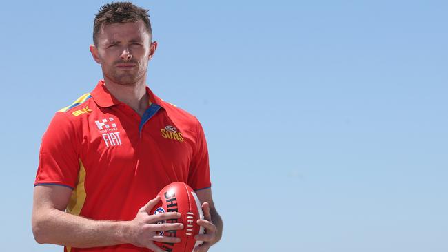 Gold Coast recruit Pearce Hanley will wear No.1. Picture: Regi Varghese