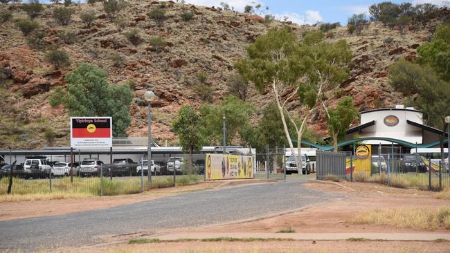 Yipirinya School, Alice Springs, where drug runner Kueth Yich Thon worked as a teacher’s aide most recently. Picture: Alex Treacy