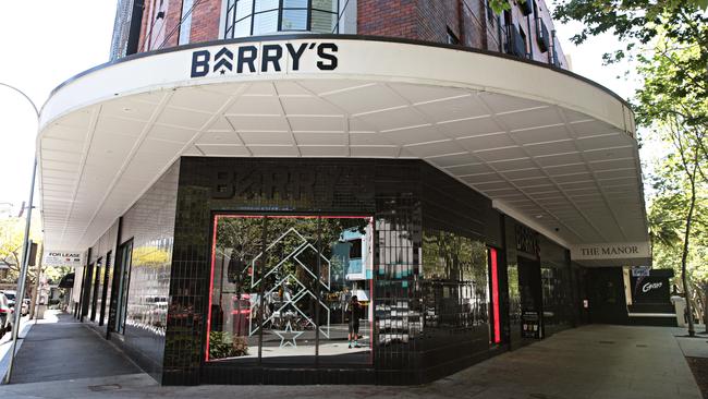 Barry's Bootcamp at Kings Cross. Picture: Adam Yip