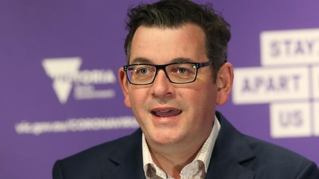 Daniel Andrews at a recent press conference. Picture: NCA NewsWire/ David Crosling