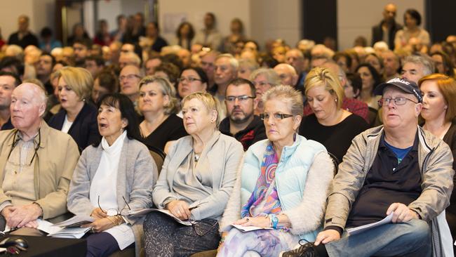 Some of the crowd at Saturday’s forum at the Clocktower Centre in Moonee Ponds.