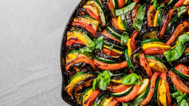 A feast for the eyes and the stomach: Lennox Hastie’s ratatouille. Photo: Nikki To / TWAM