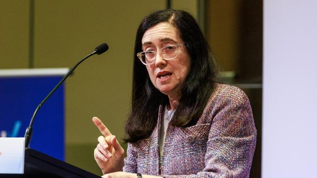 2/11/2023 Gina Cass-Gottlieb is the chair of the ACCC, speaking during the Economic &amp; Social Outlook Conference in Melbourne. Aaron Francis / The Australian