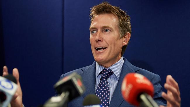 Christian Porter will return from leave on Wednesday to prepare for his new tole in the industry and science portfolio. Picture: AFP