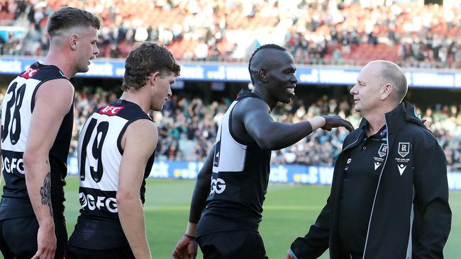 Aliir has made a fine start to his Port Adelaide career. Picture: Getty Images