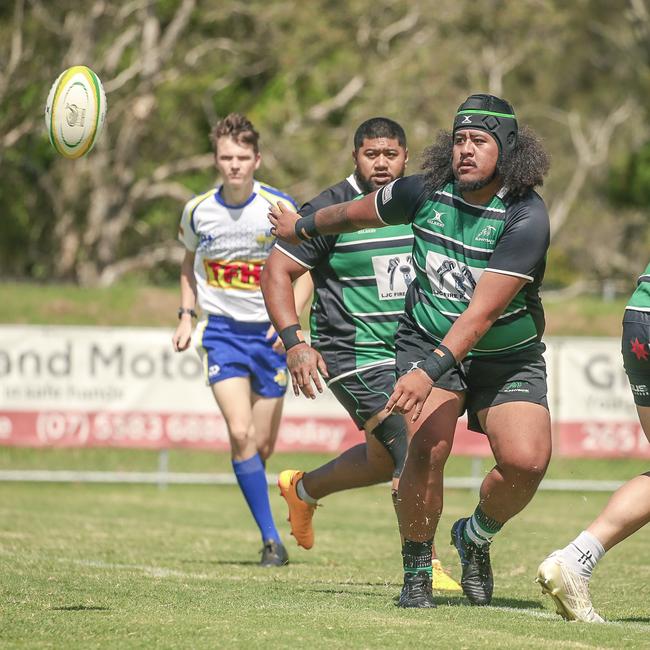 Viliamu Fenunuti as Surfers Paradise Dolphins host Queensland Premier Rugby club Sunnybank at Broadbeach Waters. Picture:Glenn Campbell