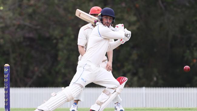 Gold Coast Dolphins batsman Liam Hope-Shackley played a match-defining innings v Norths. Pic: Jason O'Brien