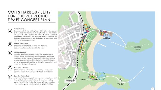 A new Coffs Harbour Jetty Foreshore Precinct Draft Concept and Infrastructure Plan