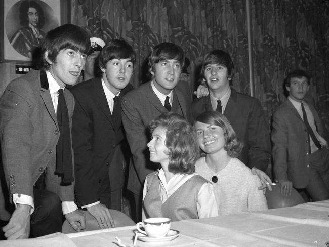 Beatles press conference in Brisbane in 1964. Picture: News Corp