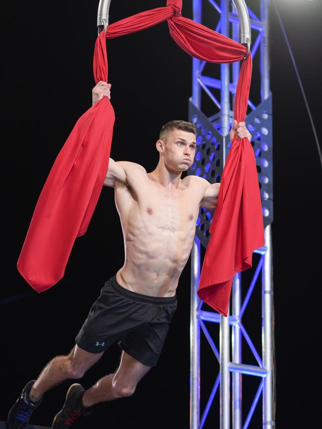 Ninja Warrior contestant Jack Morris. Picture: Channel 9