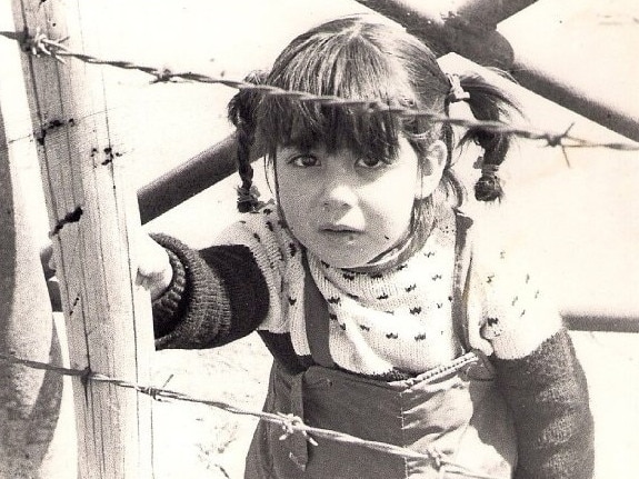 Trinidad Roldan Rojas in Chile before she and her family came to Tasmania as refugees. Picture: Supplied